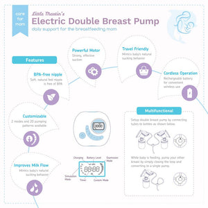 Little Martin’s Electric Double Breast Pump With Rechargeable Battery