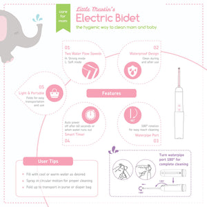 Little Martin's Portable Electric Bidet (Pink)