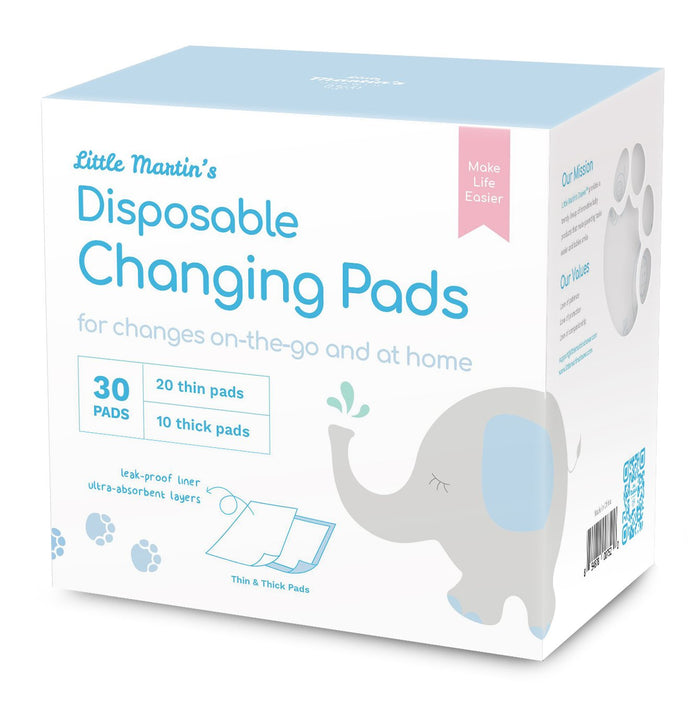 Little Martin's Disposable Changing Pads - 30 Counts